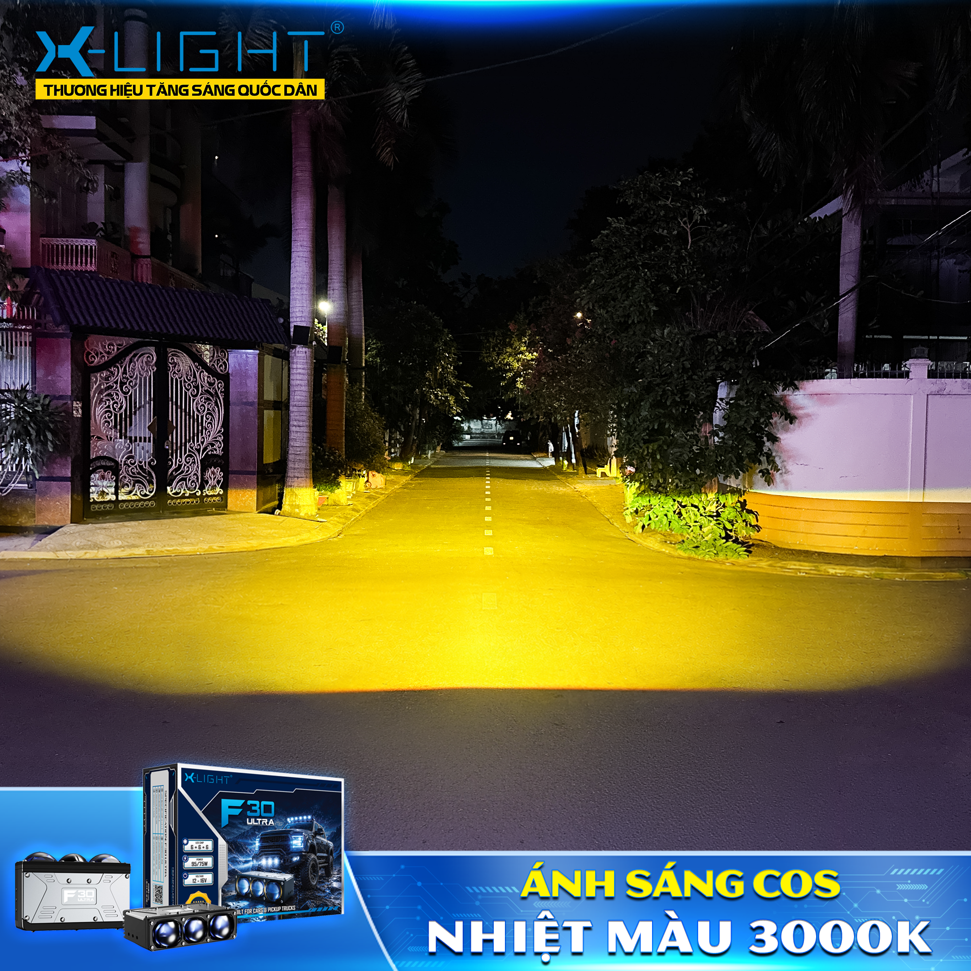 Đèn gầm lắp rời X-Light F30 Ultra